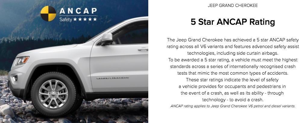 ANCAP Jeep rating